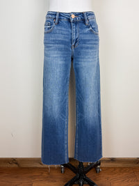 Risen Brianna Mid Rise Cropped Wide Leg