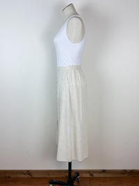 Catherine Linen Midi Skirt in Natural