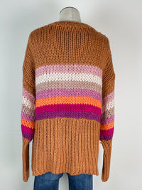 Micki Loose Knit Sweater in Toffee