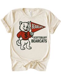 Scottsbluff Bearcats Vintage Mascot Tee & Sweatshirt