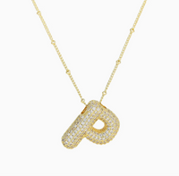 Blingy Initial Balloon Bubble Necklace