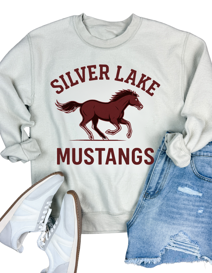 Silver Lake Mustangs Inside Out Sweatshirt