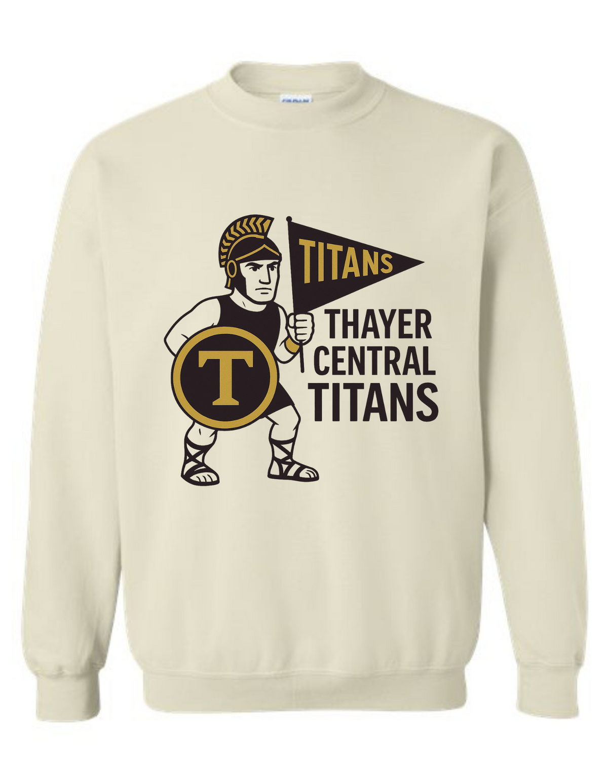 Thayer Central Titans Mascot Tee & Sweatshirt