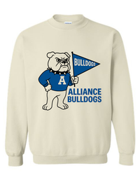 Alliance Bulldogs Vintage Mascot Tee & Sweatshirt