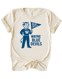 Wayne Blue Devils Mascot Tee & Sweatshirt