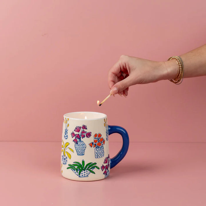 Sweet Grace Plant Mug Candle