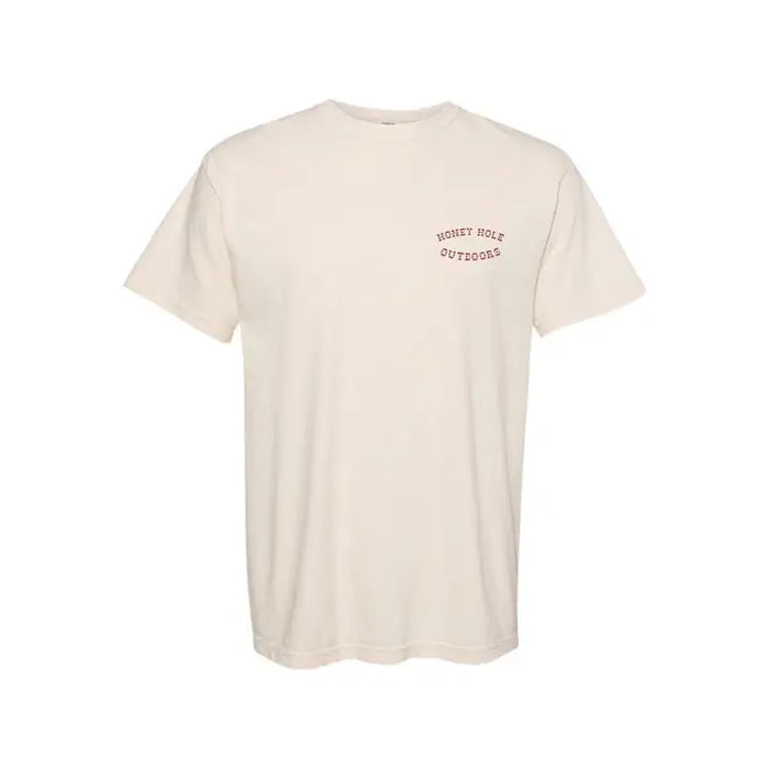 Honey Hole Mens Bass Cowboy Tee in Natural