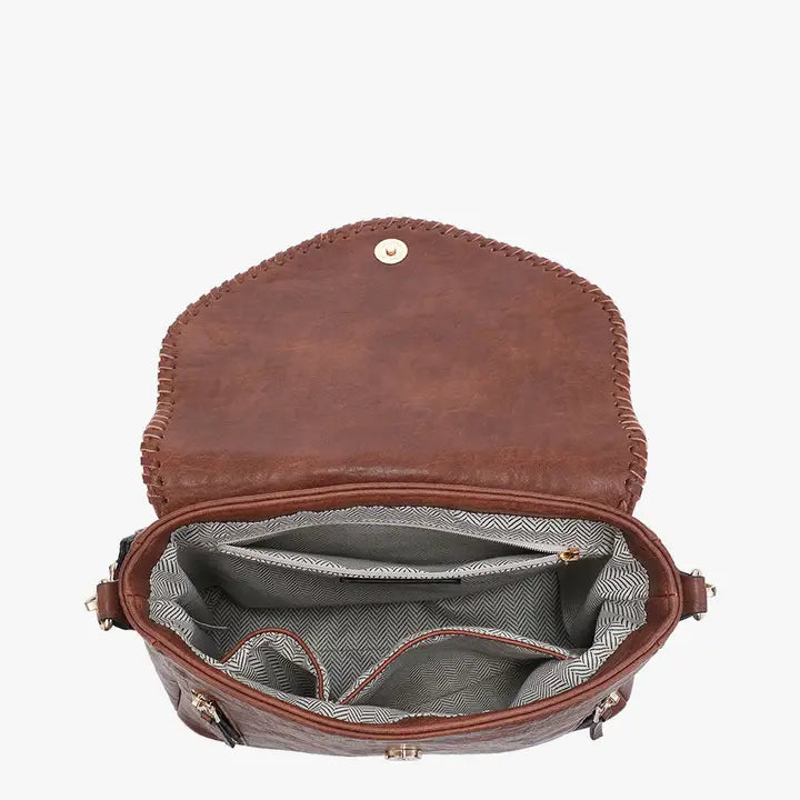 Lorelei Double Zip Crossbody by Jen and Co. main image 1
