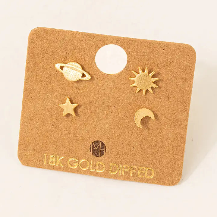 Mini Star/Sun/Moon Stud Earrings