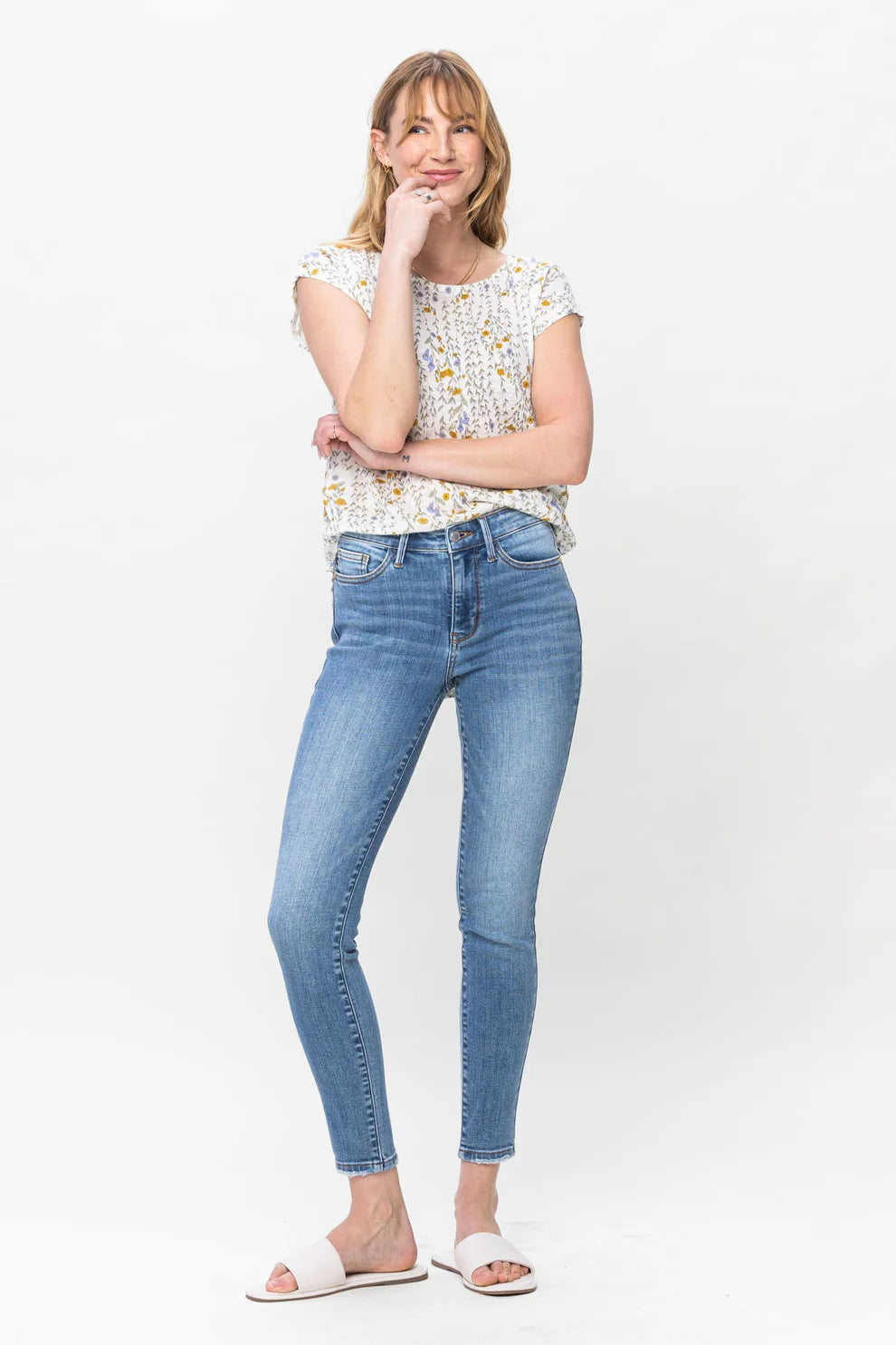 Judy Blue Elsie Mid Rise Vintage Skinny