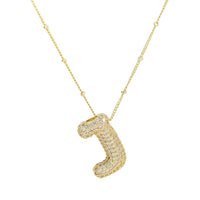 Blingy Initial Balloon Bubble Necklace