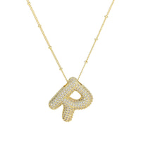 Blingy Initial Balloon Bubble Necklace