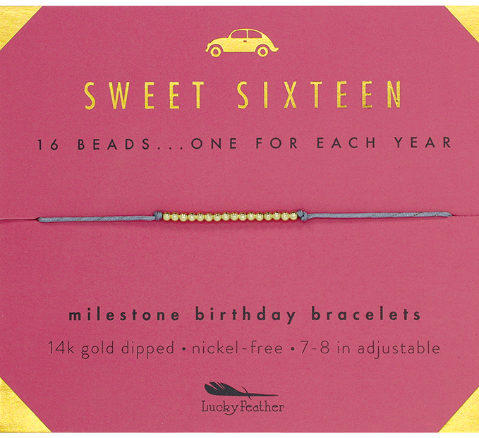 Lucky Feather Birthday Celebration Bracelets