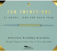 Lucky Feather Birthday Celebration Bracelets