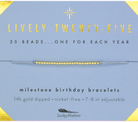 Lucky Feather Birthday Celebration Bracelets