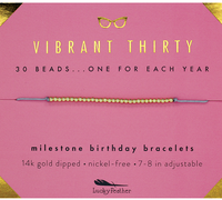 Lucky Feather Birthday Celebration Bracelets