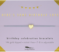 Lucky Feather Birthday Celebration Bracelets