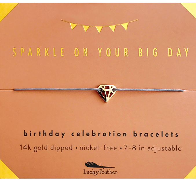 Lucky Feather Birthday Celebration Bracelets