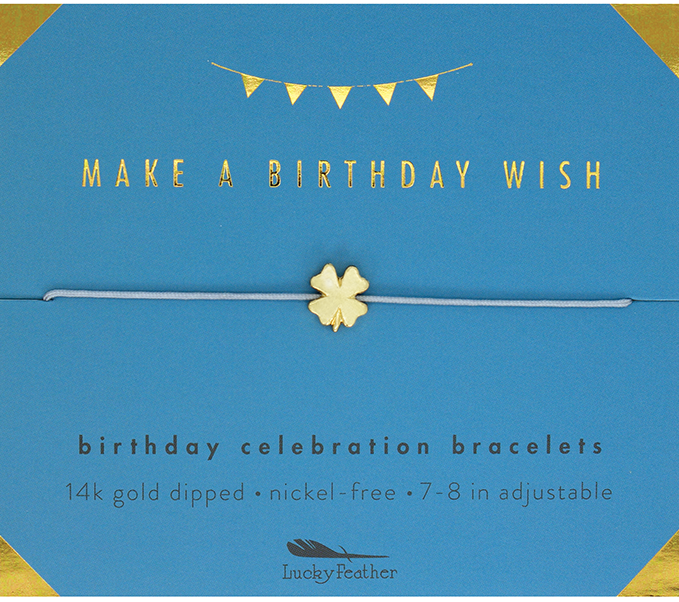 Lucky Feather Birthday Celebration Bracelets