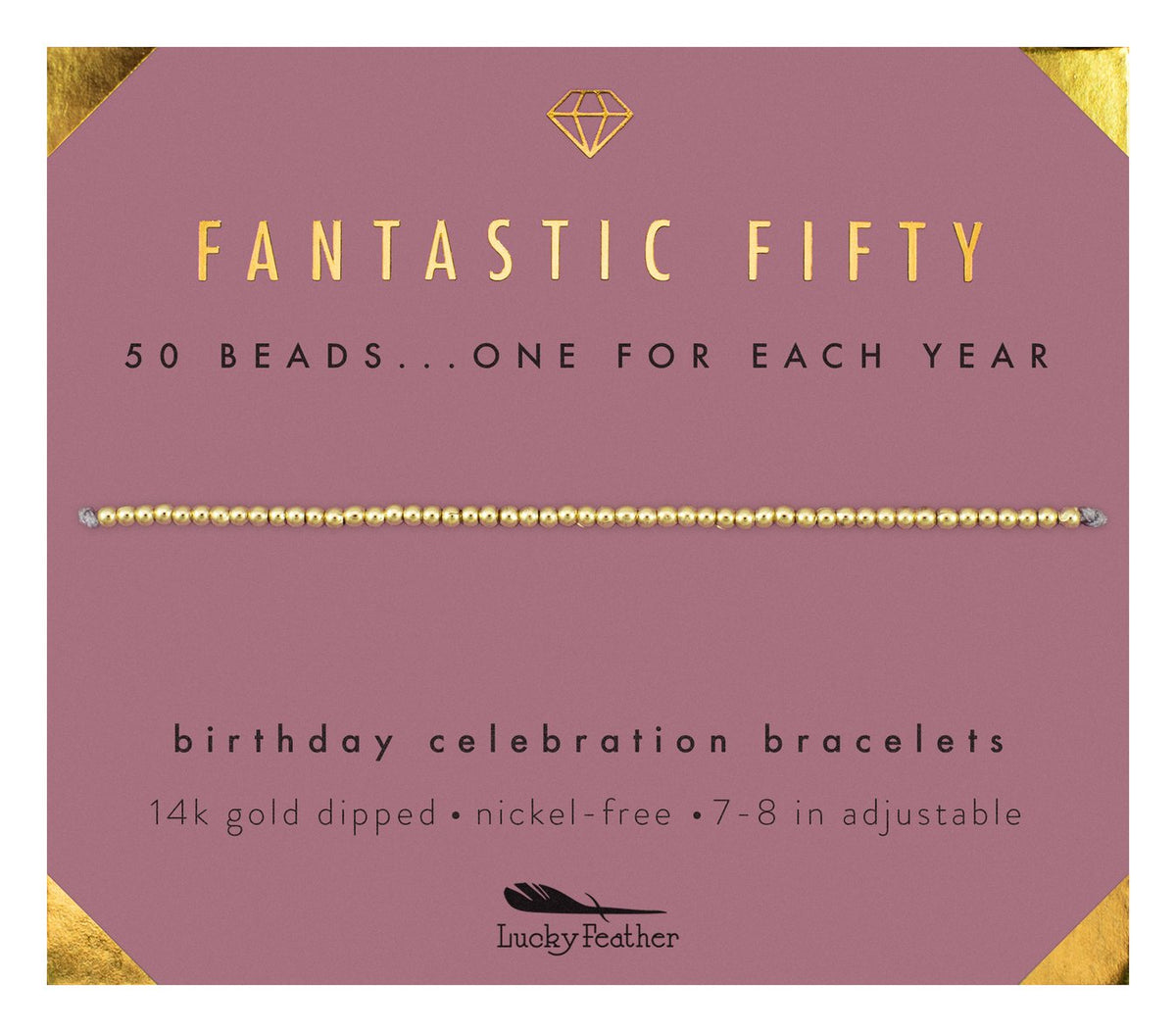 Lucky Feather Birthday Celebration Bracelets