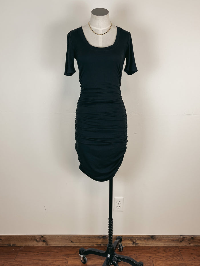 Z Supply Kalina Rib Mini Dress in Black