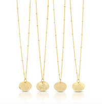 Lucky Feather Birth Month Flower Necklaces