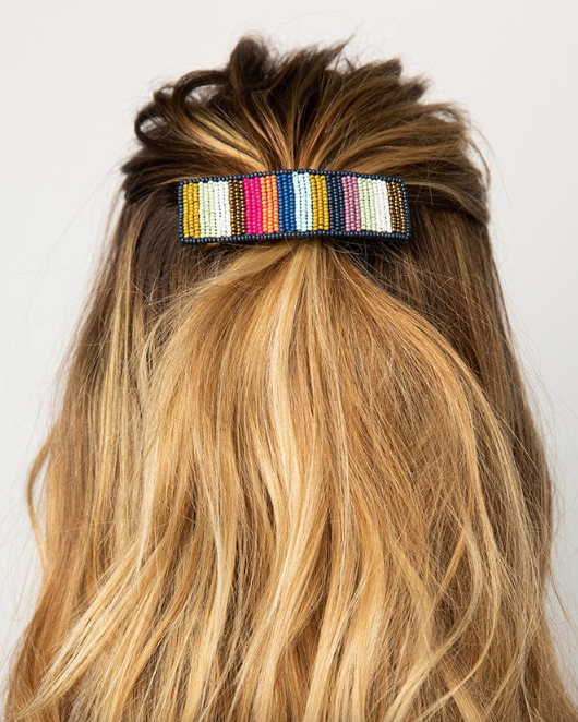 Ink + Alloy Beaded Beaded Barrette