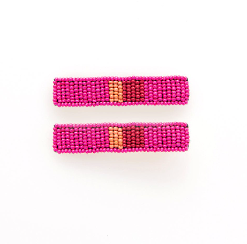 Ink + Alloy 2 Pack Beaded Hair Clip