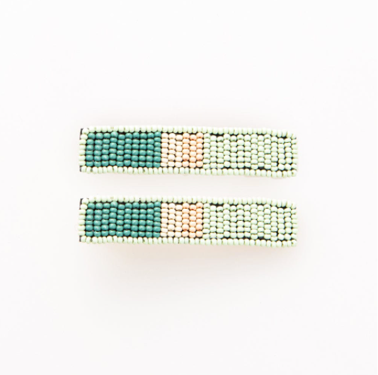 Ink + Alloy 2 Pack Beaded Hair Clip