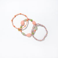 Ink + Alloy Trio Beaded Stretch Bracelets