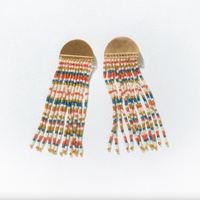 Ink + Alloy Half Circle Fringe Earrings