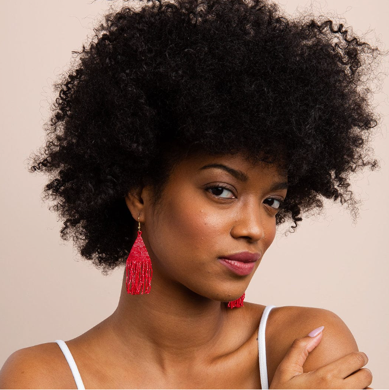 Ink + Alloy Luxe Fringe Beaded Earrings