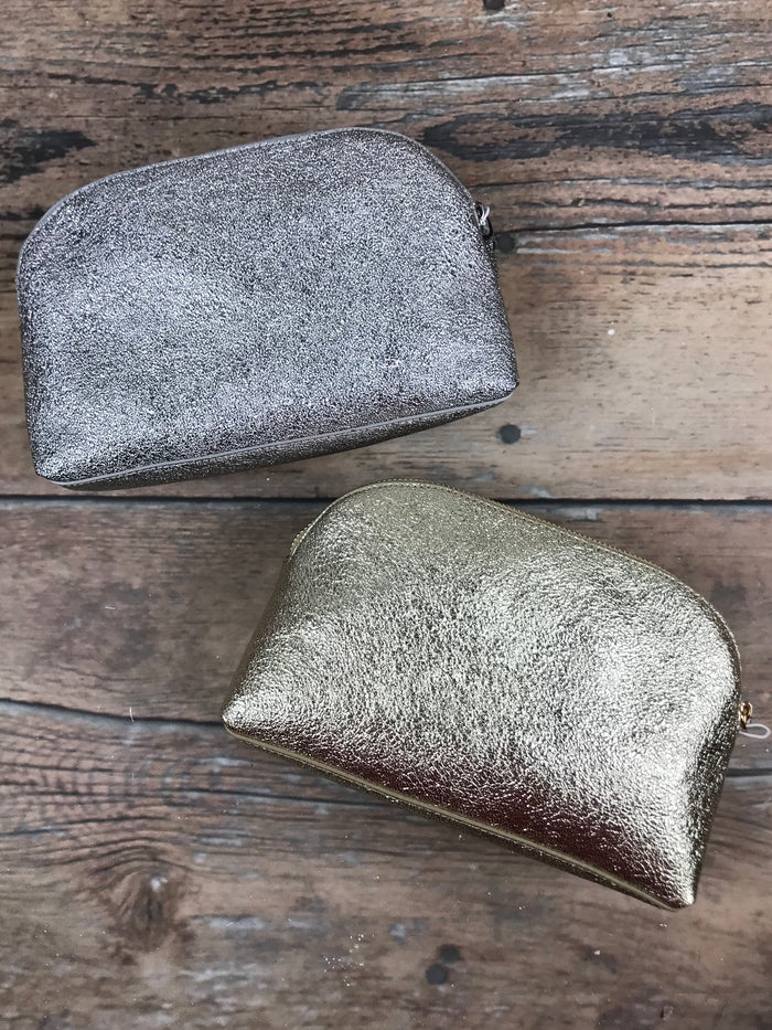 Stella Metallic Cosmetic Pouch