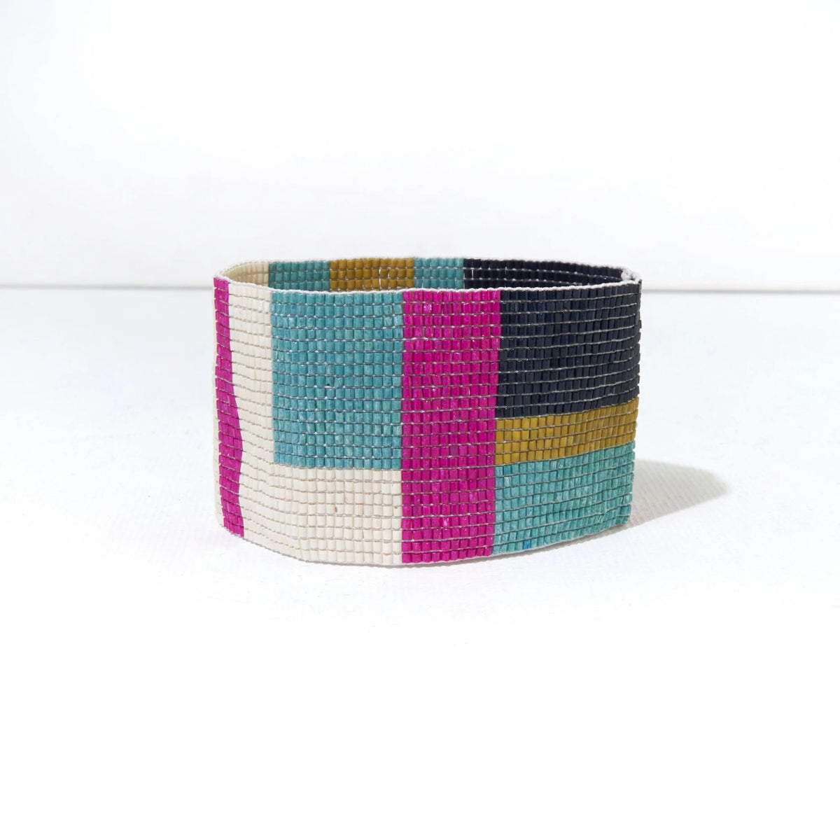 Ink + Alloy Stretch Luxe Beaded Cuff Bracelet