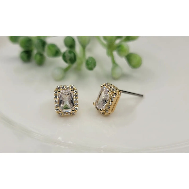 Diana Rectangle Post Earring