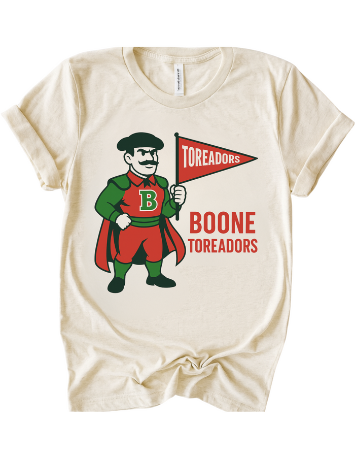 Boone Toreadors Vintage Mascot Tee