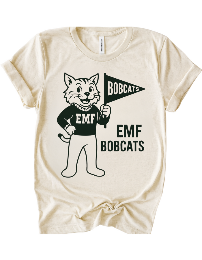 EMF Bobcats Vintage Mascot Tee