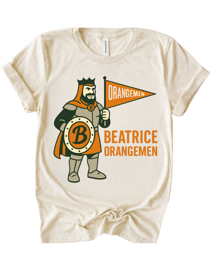 Beatrice Orangemen Vintage Mascot Tee