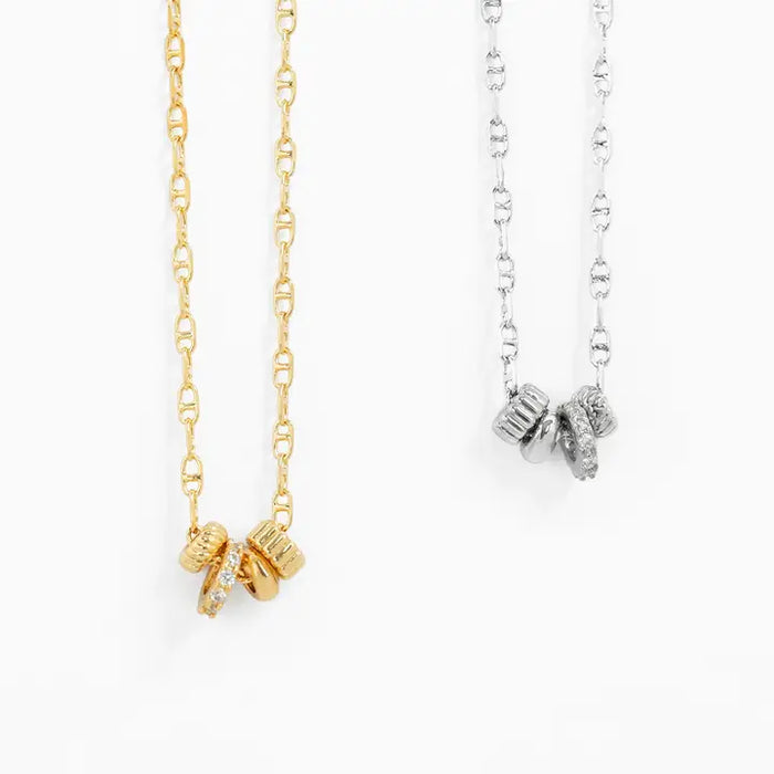 Rondelle Charm Necklace