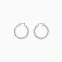 Twisted Rope Hoop Earrings