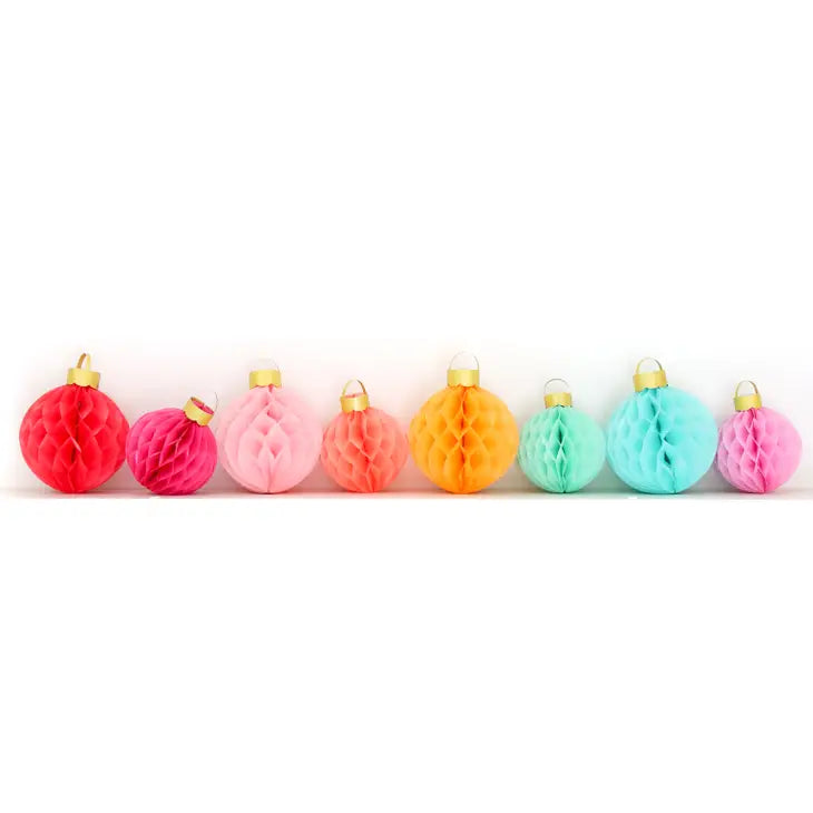 Rainbow Honeycomb Ornament Set