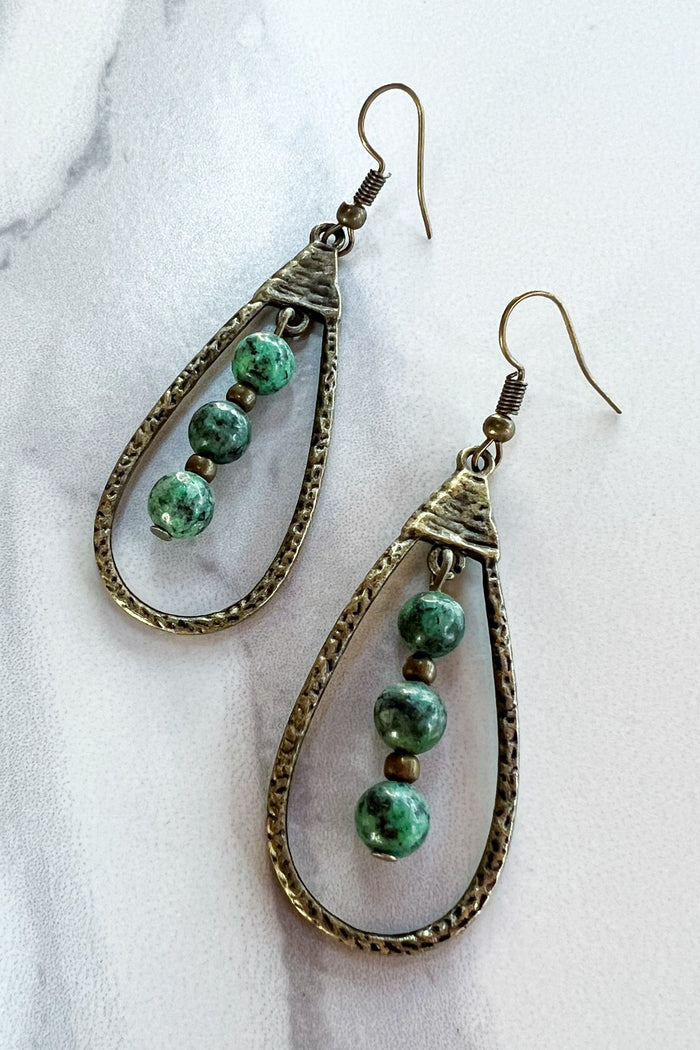 Sherri African Turquoise Earring