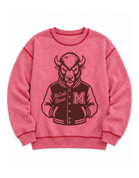 Custom Inside Out Varsity Mascot Sweatshirt