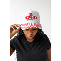 Gameday Social Nebraska Huskers Albon Checkered Hat