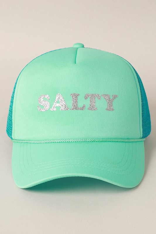Salty Trucker Hat in Turquoise