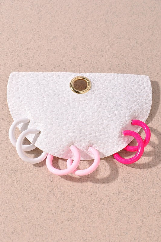 Colorful Hoop Earring Set