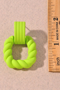 Twisted Square Earrings