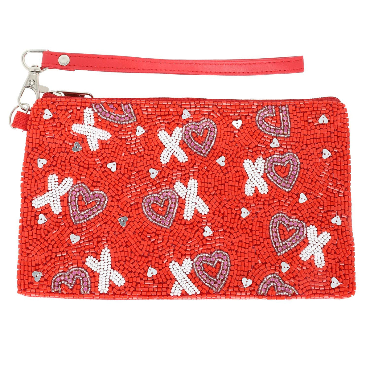 XO Beaded Wristlet