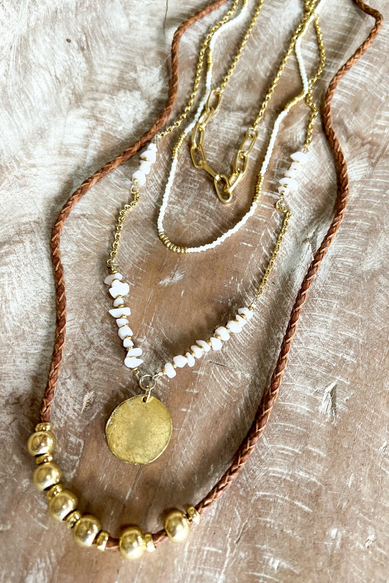 Daphne Necklace in Ivory