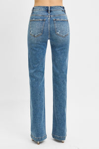 Risen Aubrey Tummy Control High Rise Straight Jeans